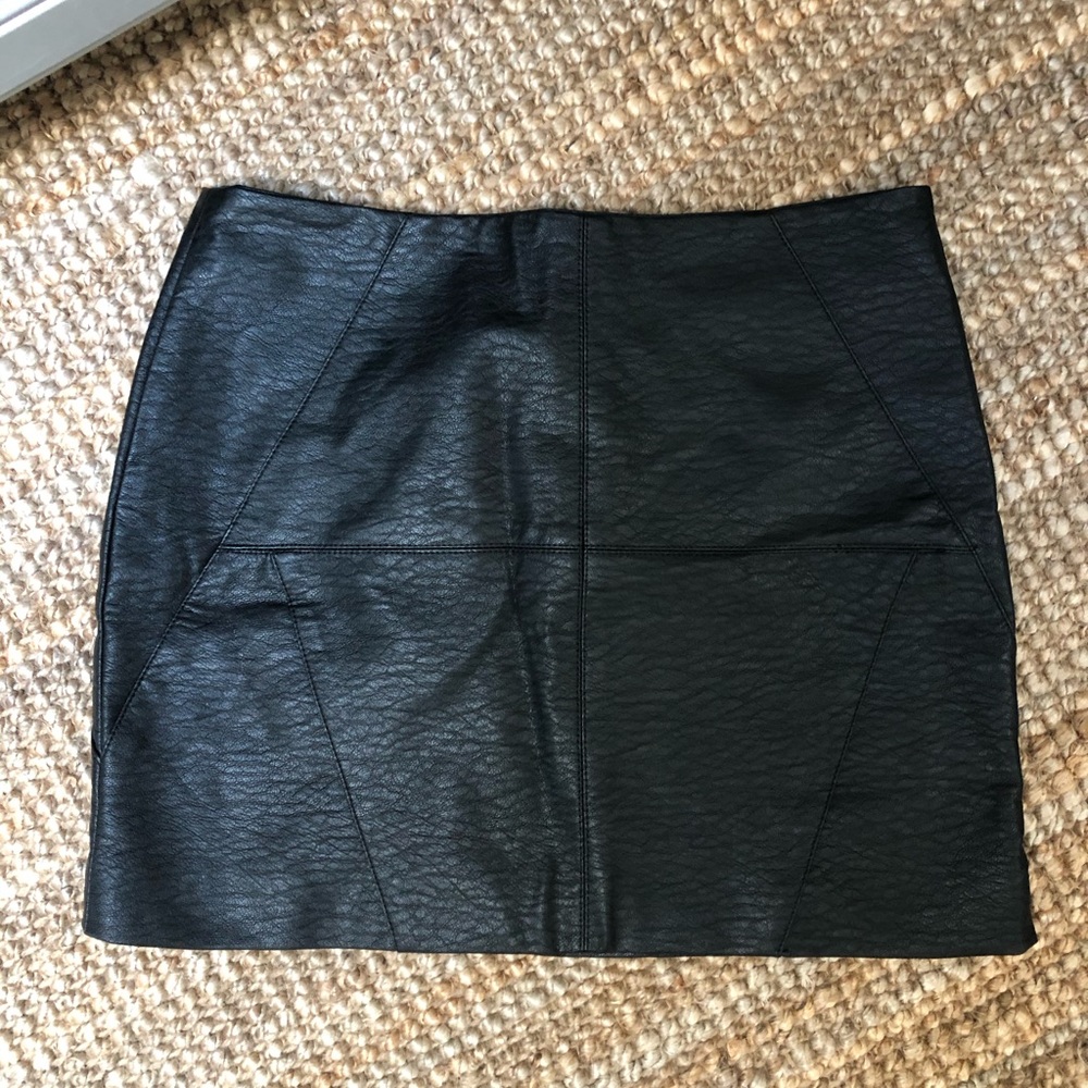 Leather Mini Skirt